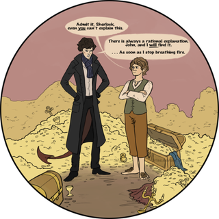 Illustration for article titled Behold the Smauglock: Half Sherlock, half Smaug, 100% Benedict Cumberbatch!
